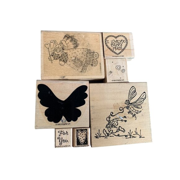 Assorted Stampin Up Rubber Stamps Collection - Crafty Fun for Card Making - Picture 1 of 4
